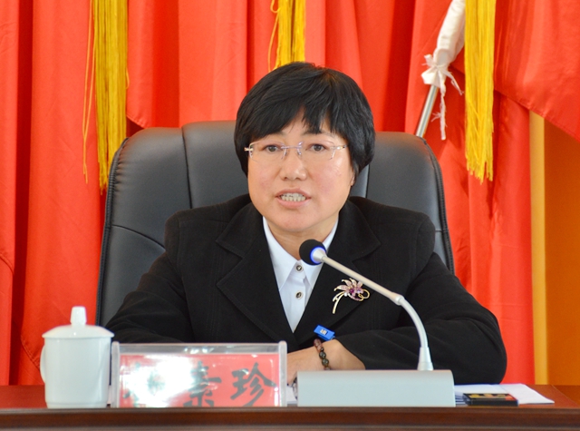 02县人大常委会副主任杨素珍主持会议.JPG